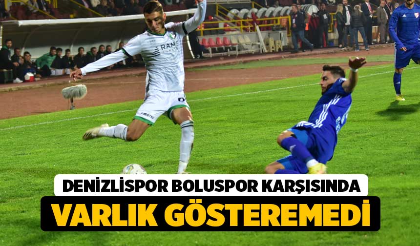 Spor Toto Lig Boluspor Denizlispor Denizli Haber