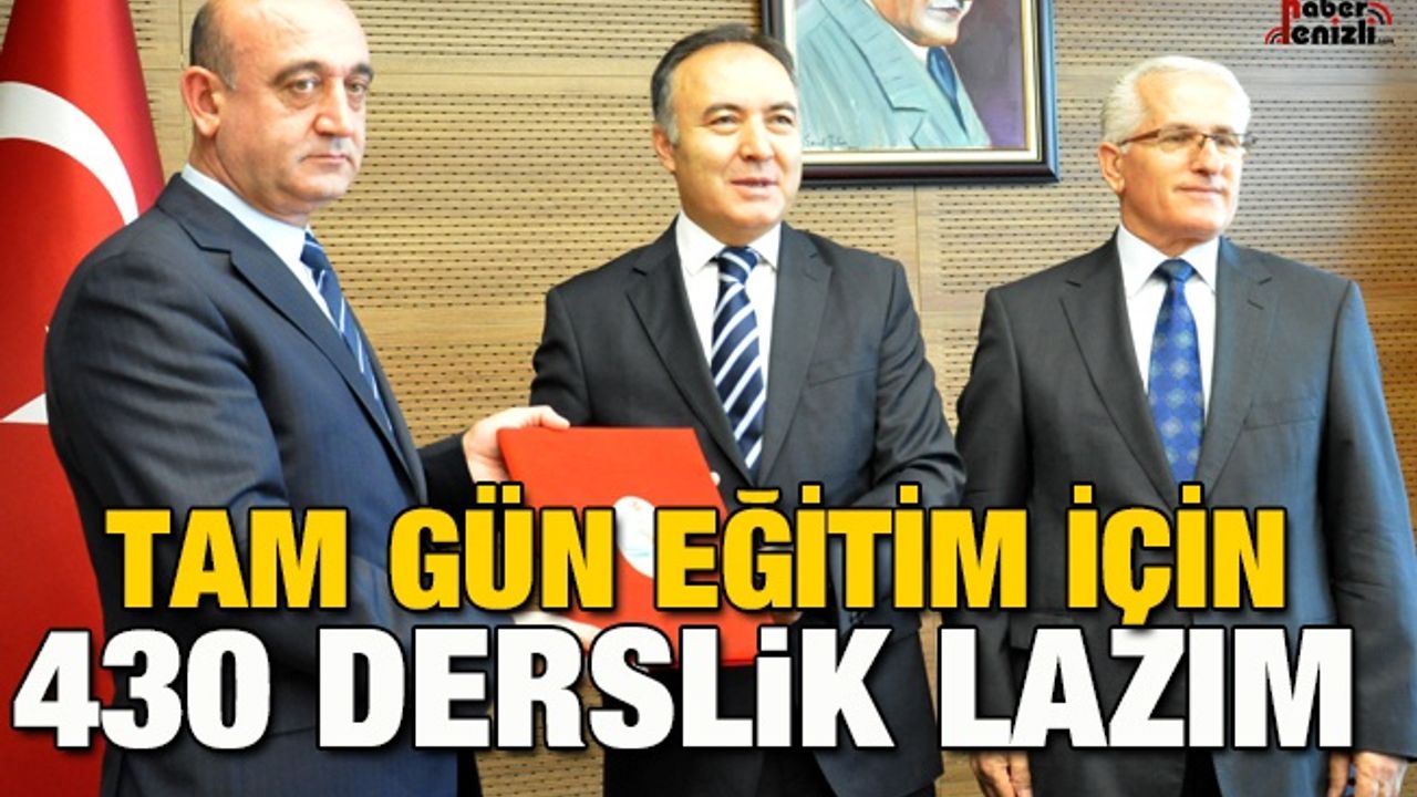Denizli'de 24 Derslikli Okul İçin 3. Protokol Yapıldı