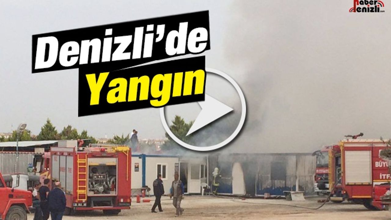 Denizli'de Yangın: Depo ve Yatakhane Alevlere Teslim Oldu