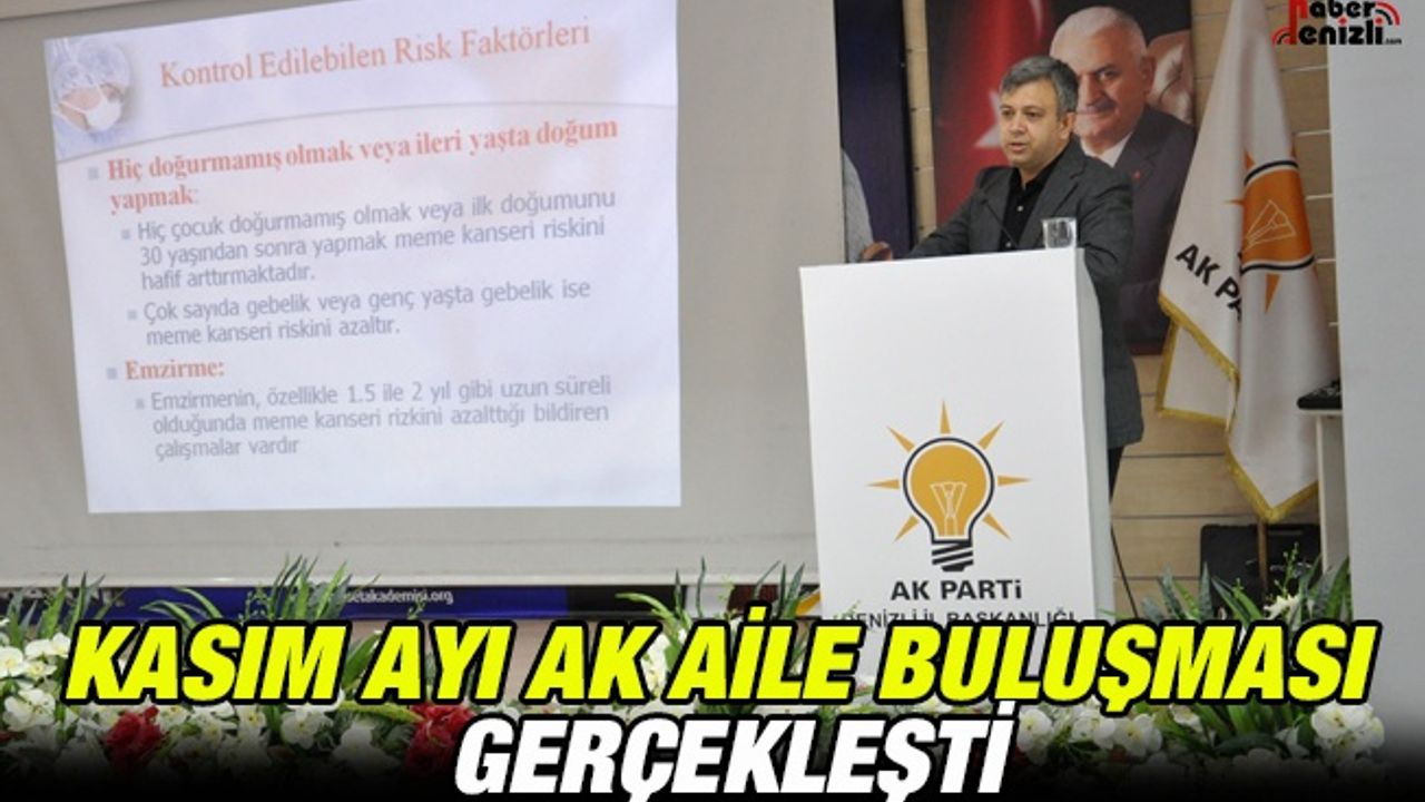 Kasım Ayı Ak Aile Buluşması Gerçekleşti