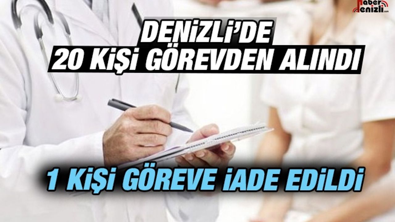 Denizli'de 20 Memur Görevden İhraç Edildi