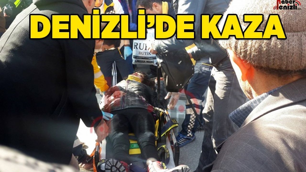 Denizli'de Belediye Otobüsü Kaza Yaptı! 1 Kişi Yaralandı