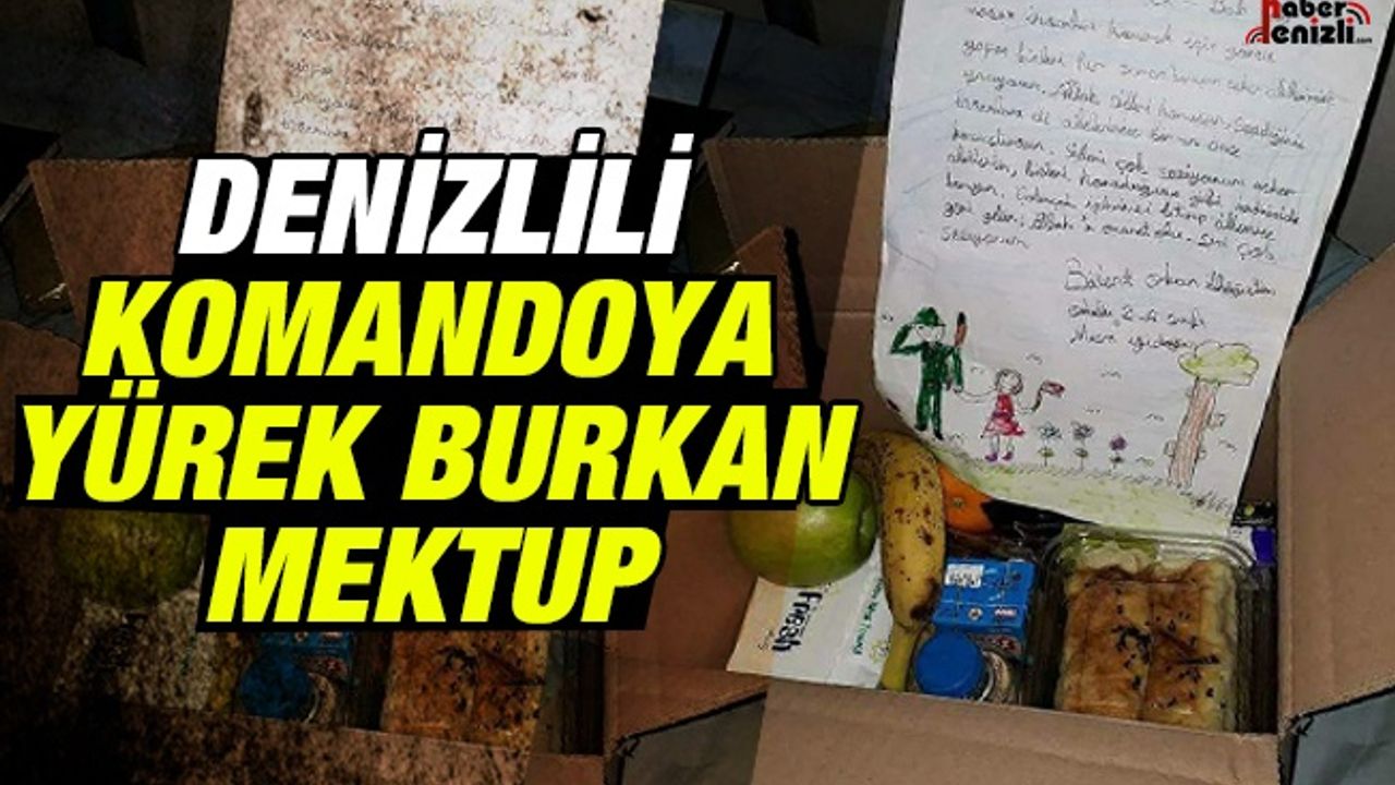 Denizli'den Suriye'ye giden Komandoya, Öğrenciden Hediye