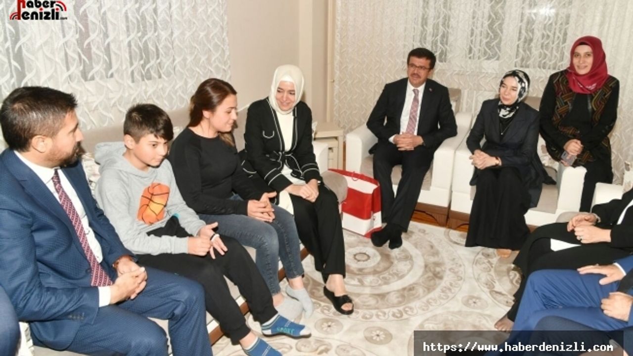 Bakan Zeybekci ve Bakan Kaya’dan şehidin ailesine ziyaret