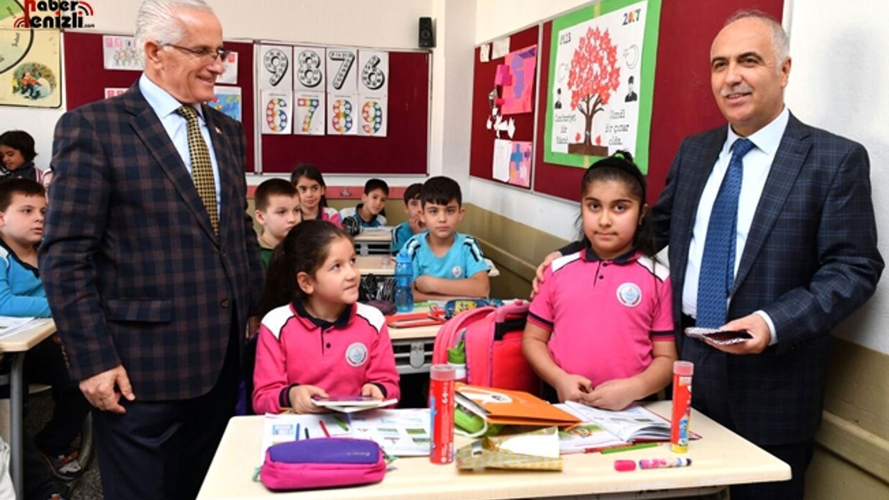Vali Hasan Karahan, Atatürk İlkokulu’nu Ziyaret Etti