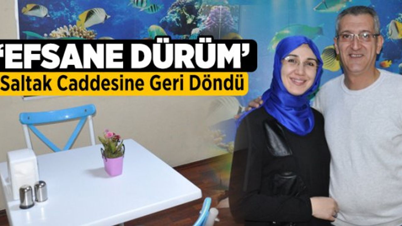 "Efsane Dürüm" Saltak Caddesine Geri Döndü