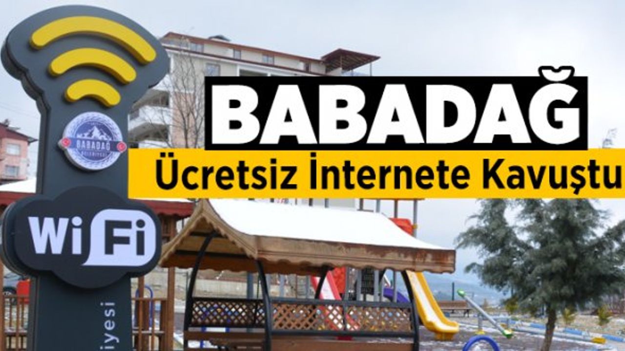 Babadağ Belediyesi’nden Ücretsiz Wifi Hizmeti