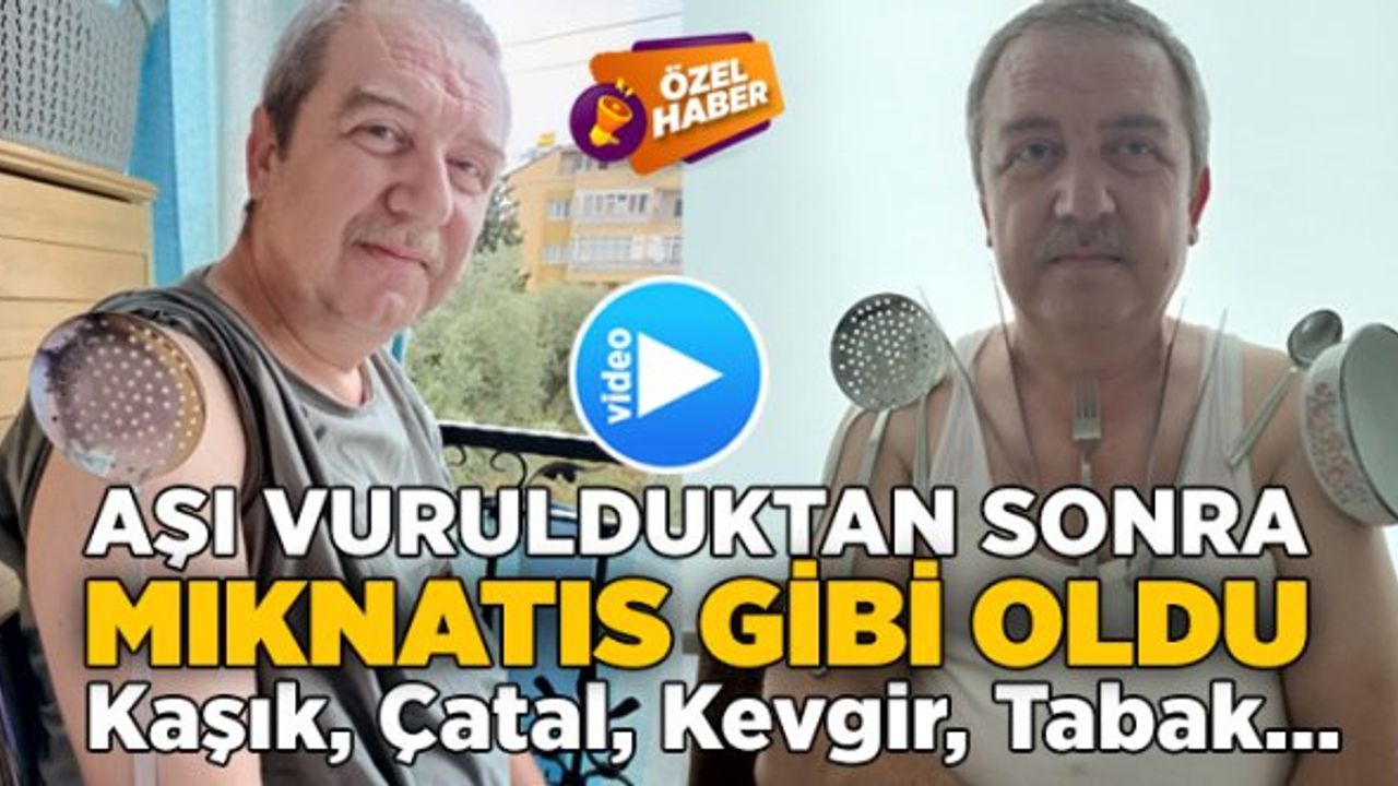 Korona Aşısı Vurulduktan Sonra Vücudu Mıknatısa Döndü