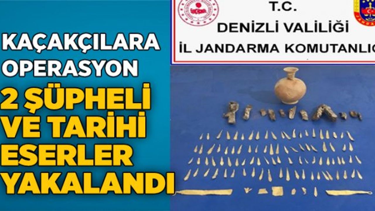 Tarihi Eser Kaçakçıları ve Eserler Yakalandı