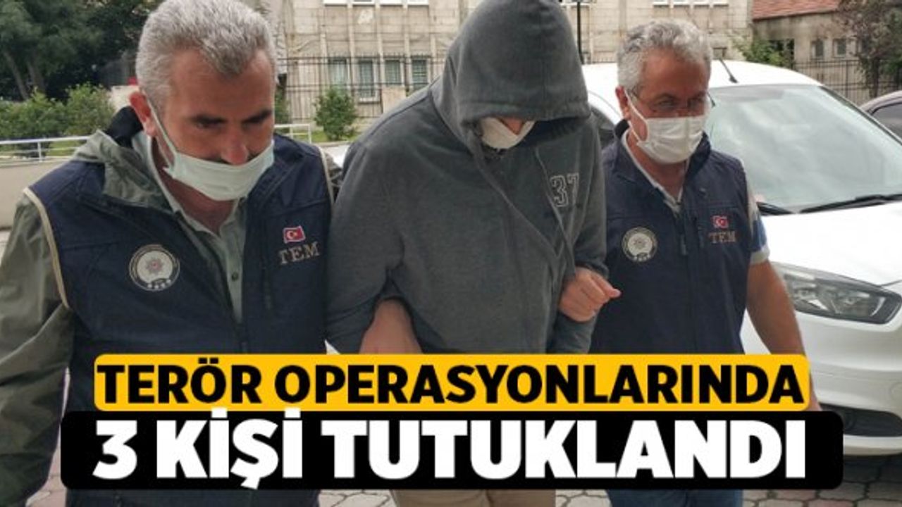 Denizli'de Terör Operasyonlarında 3 kişi tutuklandı