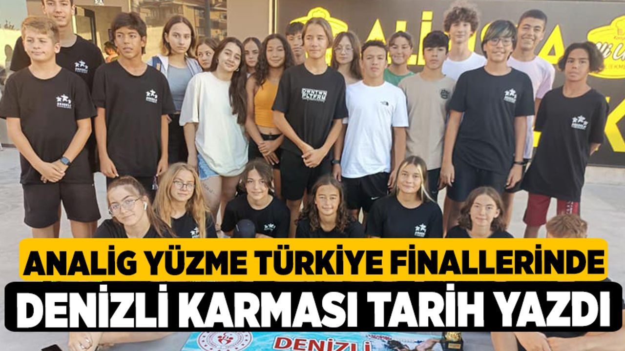 Analig Yüzme Türkiye Finallerinde Denizli Karması Tarih Yazdı