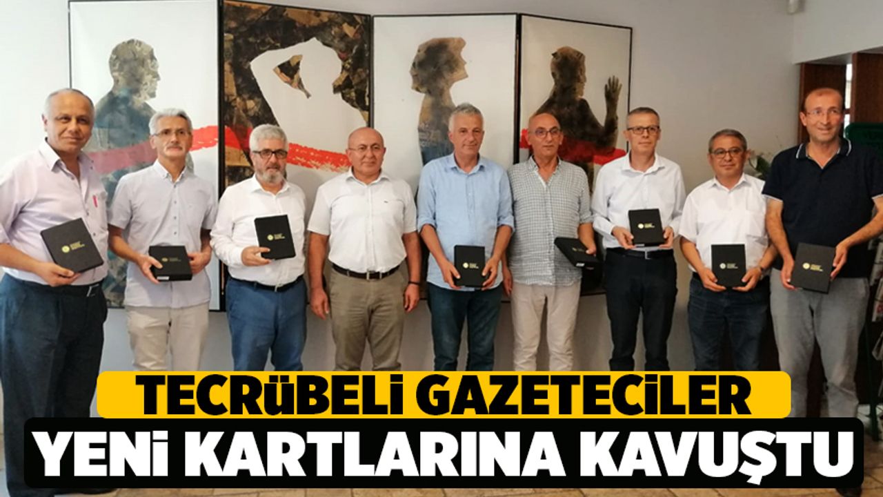 Denizli'de Tecrübeli Gazeteciler Yeni Kartlarına Kavuştu