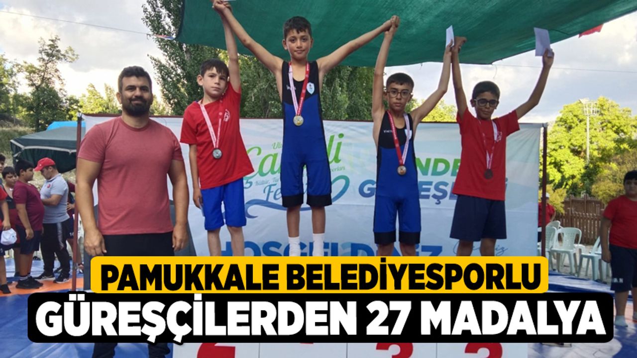 Pamukkale Belediyesporlu Güreşçilerden 27 Madalya