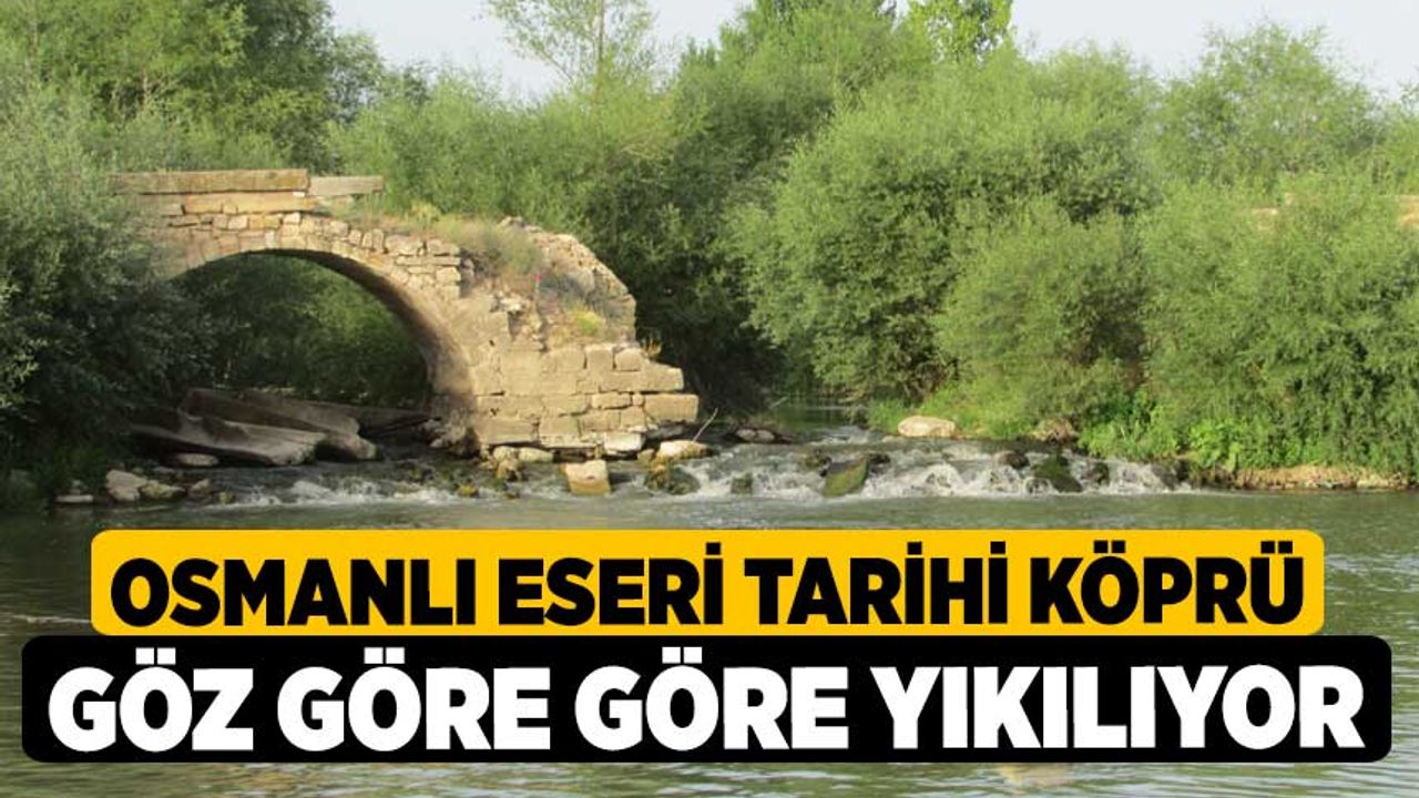 Osmanlı Eseri Tarihi Köprü Göz Göre Göre Yıkılıyor