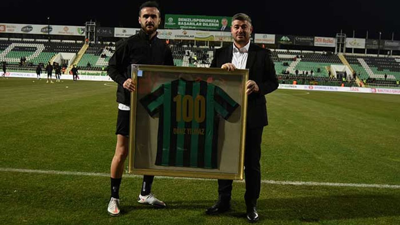 Oğuz Yılmaz, Denizlispor'da 100. maçına çıktı
