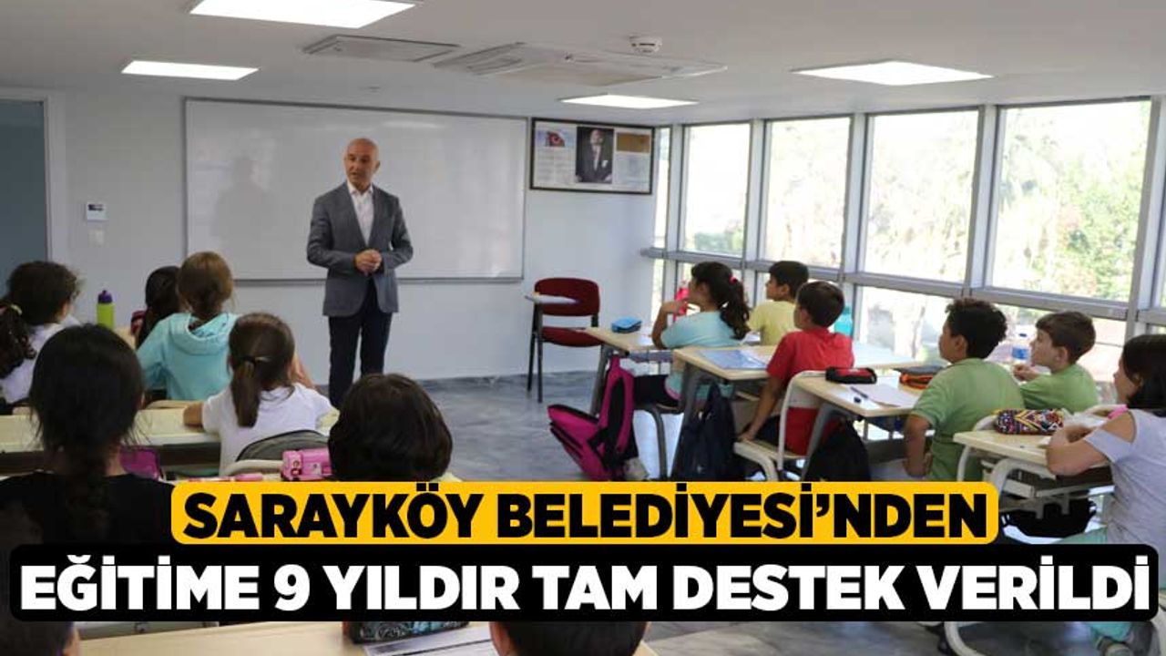 Sarayköy Belediyesi’nden eğitime 9 yıldır tam destek
