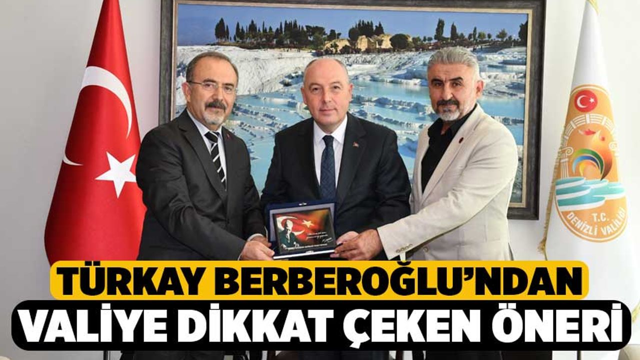 Berberoğlu'ndan Vali Coşkun'a Dikkat Çeken Öneri