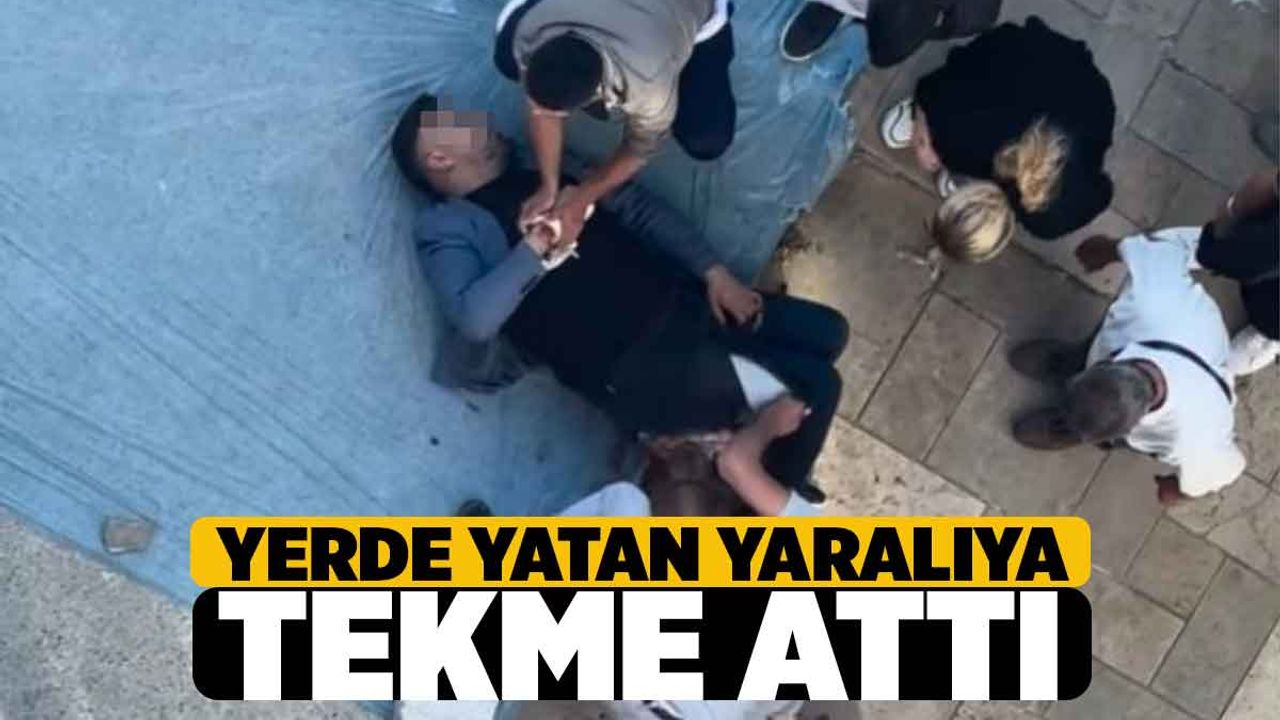 Denizli'de Silahla vurduğu yaralıya yerde yatarken tekme attı