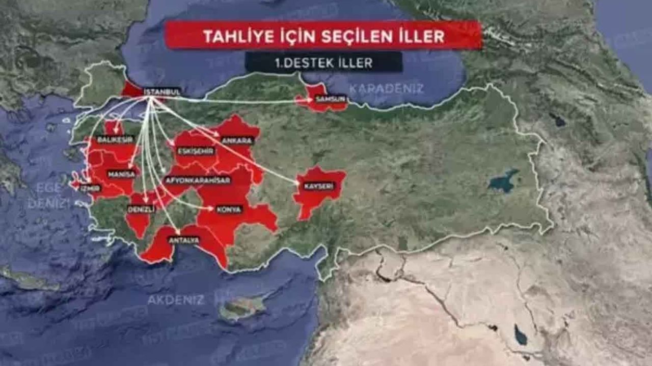 Olası Bir İstanbul Depreminde Depremzedelerin Gönderileceği 11 İl