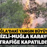 Muğla'daki Yangın Büyüyor, Denizli-Muğla Karayolu Trafiğe Kapatıldı!