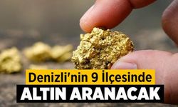 Denizli'nin 9 İlçesinde Altın Aranacak
