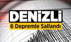 Denizli'de Bir Günde 6 Deprem Meydana Geldi