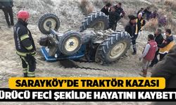 Denizli'de Traktör Kazası! Sürücü Feci Şekilde Hayatını Kaybetti!