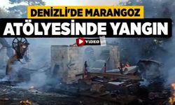 Denizli'de Marangoz Atölyesinde Yangın
