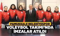 Pamukkale Belediyespor Voleybol Takımı’nda İmzalar Atıldı