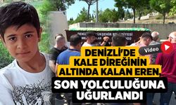 Denizli'de Kale Direğinin Altında Kalan Eren, Son Yolculuğuna Uğurlandı