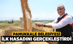 Pamukkale Belediyesi İlk Hasadını Gerçekleştirdi