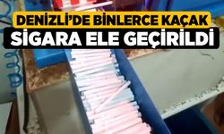 Denizli’de binlerce kaçak sigara ele geçirildi