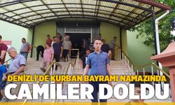 Denizli'de Kurban Bayramı Namazında Camiler Doldu