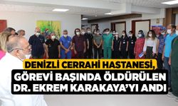 Denizli Cerrahi Hastanesi, Görevi Başında Öldürülen Dr. Ekrem Karakaya’yı Andı