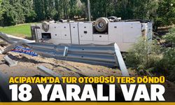 Acıpayamda Tur Otobüsü Devrildi Yaralılar Var