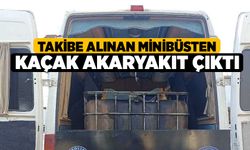 Takibe Alınan Minibüsten Kaçak Akaryakıt Çıktı