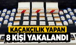 Kaçakçılık Yapan 8 Kişi Yakalandı