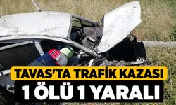 Tavas'ta Trafik Kazası 1 Ölü 1 Yaralı