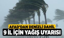 AFAD’dan Denizli dahil 9 il için yağış uyarısı