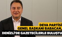 DEVA Partisi Genel Başkanı Babacan, Denizli'de gazetecilerle buluştu