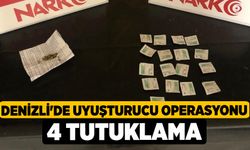 Denizli'de Uyuşturucu Operasyonu; 4 Tutuklama
