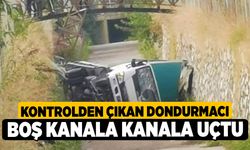 Kontrolden Çıkan Dondurmacı Boş Kanala Kanala Uçtu