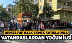 Denizli’de Halk Ekmek Satışlarına Vatandaşlardan Yoğun İlgi