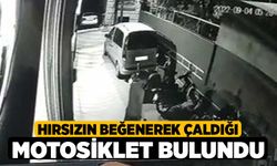 Hırsızın Beğenerek Çaldığı Motosiklet Bulundu