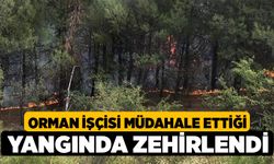 Orman İşçisi Müdahale Ettiği Yangında Zehirlendi