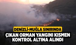 Denizli-Muğla Sınırında Çıkan Orman Yangını Kısmen Kontrol Altına Alındı