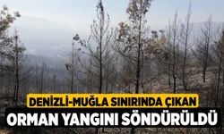 Denizli-Muğla Sınırında Çıkan Orman Yangını Söndürüldü