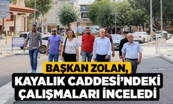 Başkan Zolan, Kayalık Caddesi’ndeki çalışmaları inceledi