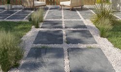 Bahçeler QUA Granite’in Vitoria Anthracite ürünü ile yenileniyor