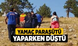 Yamaç paraşütü yaparken düştü